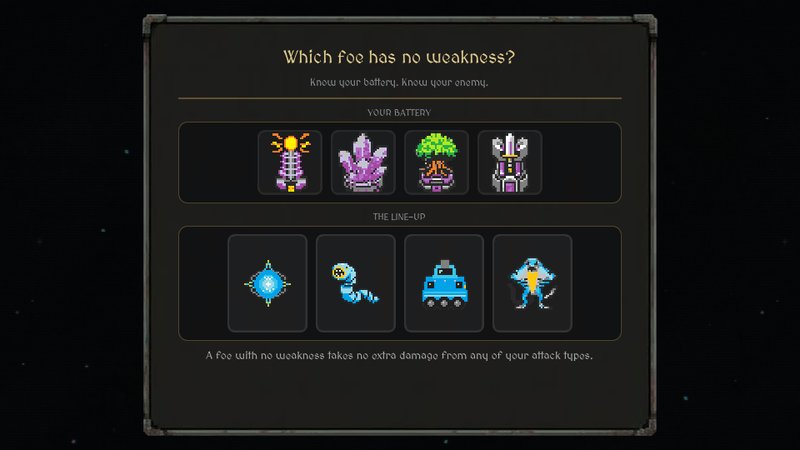 A campaign skill challenge asking which foe has no weakness